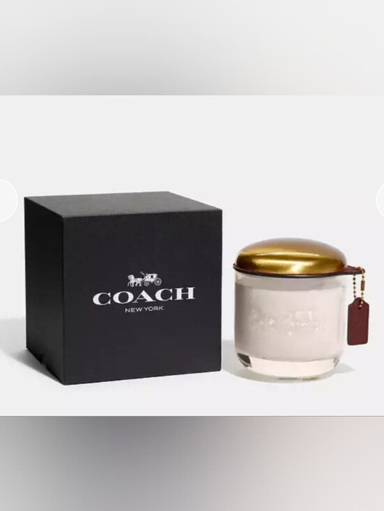 Coach Other - Coach Blown Glass Horse & Carriage Candle W/Brass Lid & Hangtag